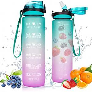 Motivációs kulacs - szívószálas 1000 ml