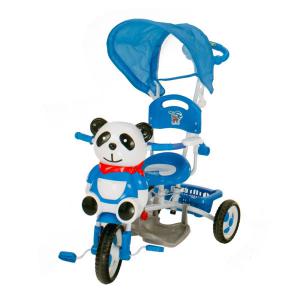 Vegatoys Pandás fedeles tricikli, kék  (TRI-F1-B-K)