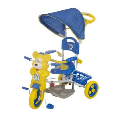 Vegatoys Macis fedeles tricikli, kék - sárga  (TRI-JY07-K)