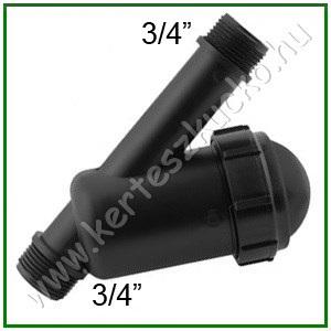 Acélhálós szűrő 3/4" 5 m3/h 120 mesh