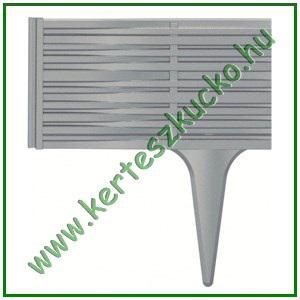 Ágyásszegély fonott hatású SZÜRKE, 19 cm x 3,9 méter - PROSPERPLAT IBWI