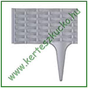 Ágyásszegély rattan hatású SZÜRKE 19 cm x 3,9 m - PROSPERPLAST IBRA