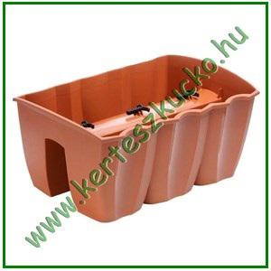 Balkonláda, KORLÁTRA, 40 cm TERRACOTTA - PROSPERPLAST DCRO400