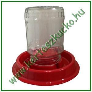 Baromfi itató, befőttes üveghez