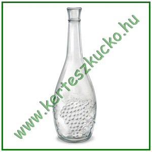 Borkínáló üveg, szőlő mintázattal, 1 literes