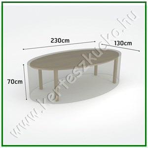 Covertop kültéri bútortakaró ovális asztalhoz 130x230x70 cm