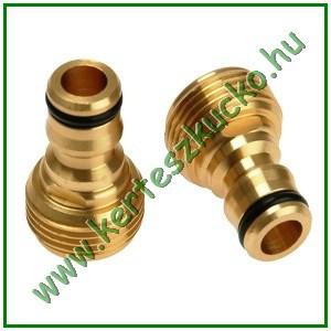 Csapcsatlakozó RÉZ 3/4" külső menetes 1/2" gyorscsatlakozó