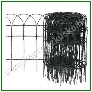 Díszkerítés, ágyáskerítés fémből 65 cm x 10 m