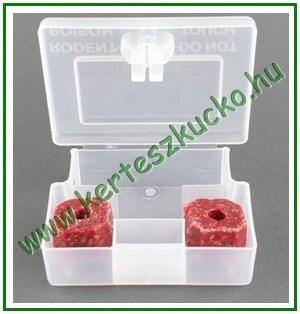 Egérfogó műanyag doboz kulccsal zárható, átlátszó