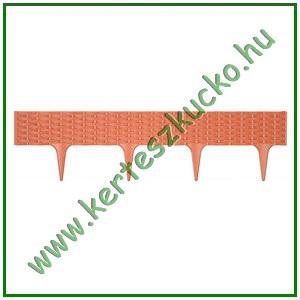 Ágyásszegély rattan hatású TERRACOTTA 19 cm x 3,9 m - PROSPERPLAST IBRA