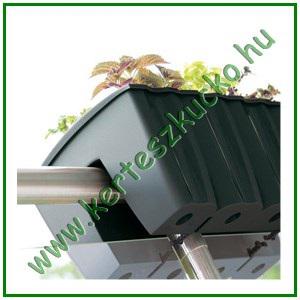 Balkonláda, KORLÁTRA, 40 cm ANTRACIT - PROSPERPLAST DCRO400