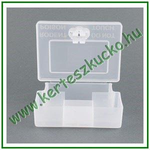Egérfogó műanyag doboz kulccsal zárható, átlátszó