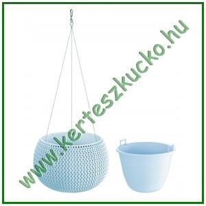 Kaspó fonott asztali vagy akasztós 29 cm BABAKÉK - PROSPERPLAST DKSP290WS