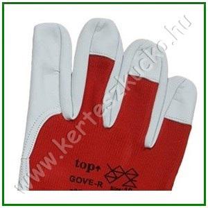 Kecskebőr kesztyű pamut kézháttal 10-es