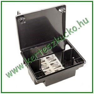 Patkányfogó műanyag doboz, fekete