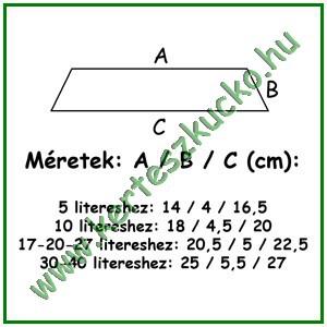 Savanyító edényhez TETŐ 17-20-27 litereshez