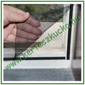 Tépőzáras szúnyogháló FEKETE 100 x 130 cm