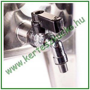Úszófedeles INOX bortartály csappal 100 literes