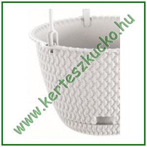 Virágkaspó akasztós FEHÉR DSPW230