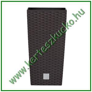 Virágváza rattan hatású 225 mm BARNA - PROSPERPLAST DRTS225