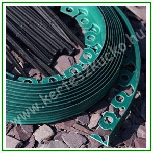 Flexibilis gyepszegély 3,8 cm x 10 méter +20 db leszúrótüske ZÖLD