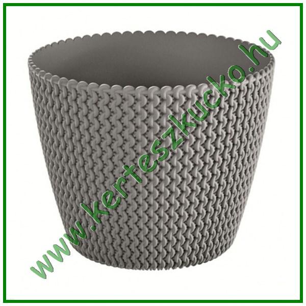Kaspó fonott 190 mm SZÜRKE - PROSPERPLAST DSP190