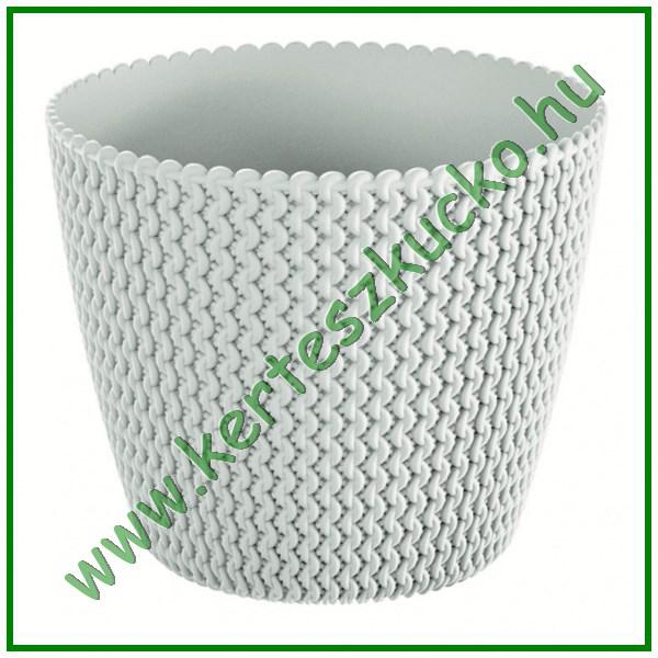 Kaspó fonott 260 mm FEHÉR - PROSPERPLAST DSP260