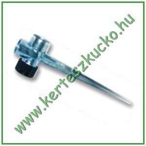 Leszúrótüske kétutas, fém, 1/2"