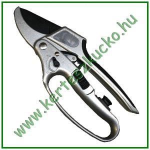 Metszőolló (kikapcsolható racsnis, fém nyél, 20 cm)