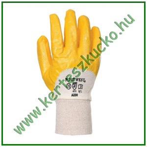 Munkavédelmi kesztyű mártott sárga 9-es