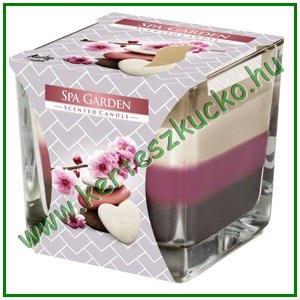 Szögletes üveg illatmécses, SPA GARDEN
