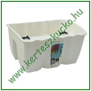 Balkonláda, KORLÁTRA, 40 cm FEHÉR - PROSPERPLAST DCRO400