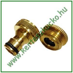 Csapcsatlakozó RÉZ 1/2" és 3/4" belső menettel 1/2" gyorscsatlakozó