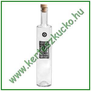 Díszüveg óncímkével: 0,5 literes HENGER 1