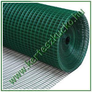 Drótkerítés ponthegesztett drótháló PVC-vel bevont 12,7 x 12,7 mm, 1 x 25 m