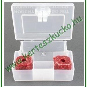 Egérfogó műanyag doboz kulccsal zárható, átlátszó