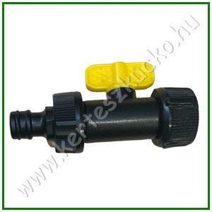 Elzárható csapcsatlakozó gyorscsatlakozóval