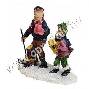 Fát vág apa a fiával