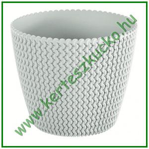 Kaspó fonott 160 mm FEHÉR - PROSPERPLAST DSP160
