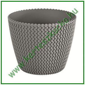 Kaspó fonott 160 mm SZÜRKE - PROSPERPLAST DSP160