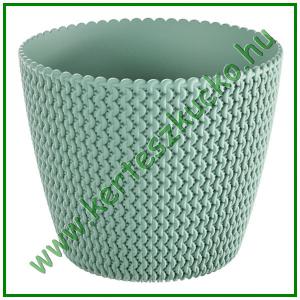 Kaspó fonott 160 mm ZSÁLYAZÖLD - PROSPERPLAST DSP160