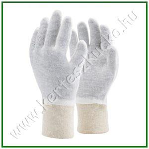 Munkavédelmi kesztyű vékony kötött FEHÉR 10-es