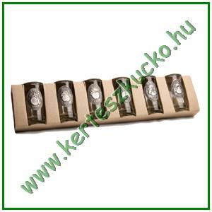 Pálinkás díszpohár szett (6 db x 0,4 cl)