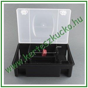 Patkányfogó műanyag láda, magasított átlátszó tetővel