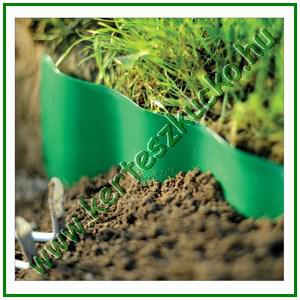 Pázsitszegély műanyag 15 cm x 9 m