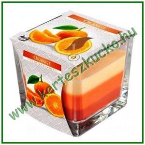 Szögletes üveg illatmécses, NARANCS
