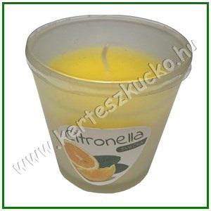Szúnyogriasztós illatmécses poharas CITRONELLA 80 gramm