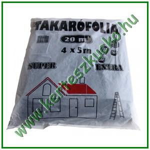 Takarófólia 4 x 5 m, 20 m2, 80 mikron-os