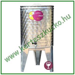 Úszófedeles INOX bortartály csappal 145 literes