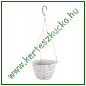 Virágkaspó akasztós FEHÉR DSPW230